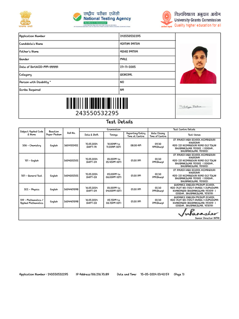DOWNLOAD CONFIRMATION PAGE FOR CUET UG 2026 intelligence overview
