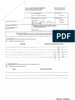 Ronald L Gilman Financial Disclosure Report For 2009