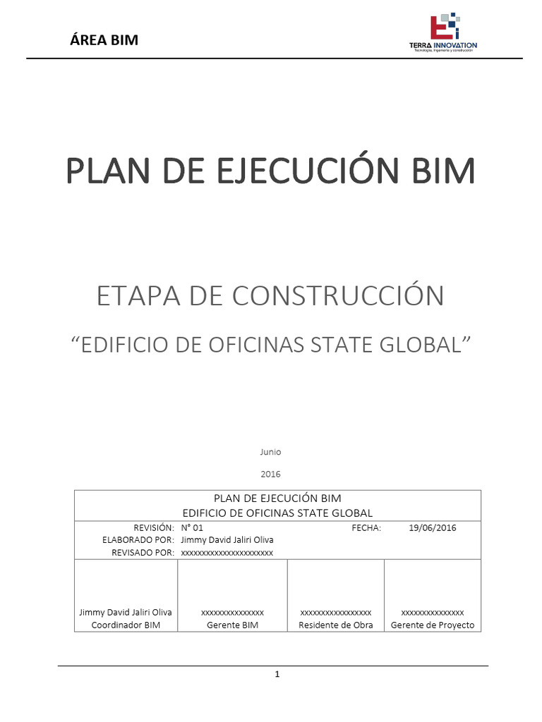 Plan de Ejecución BIM para Edificio State Global | PDF | Diseño ...