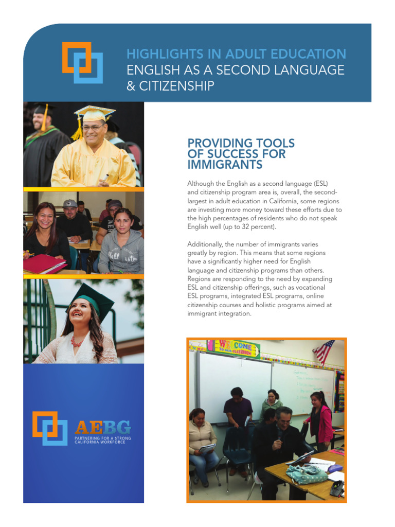 California ESL & Citizenship Programs | PDF | English As A Second Or ...