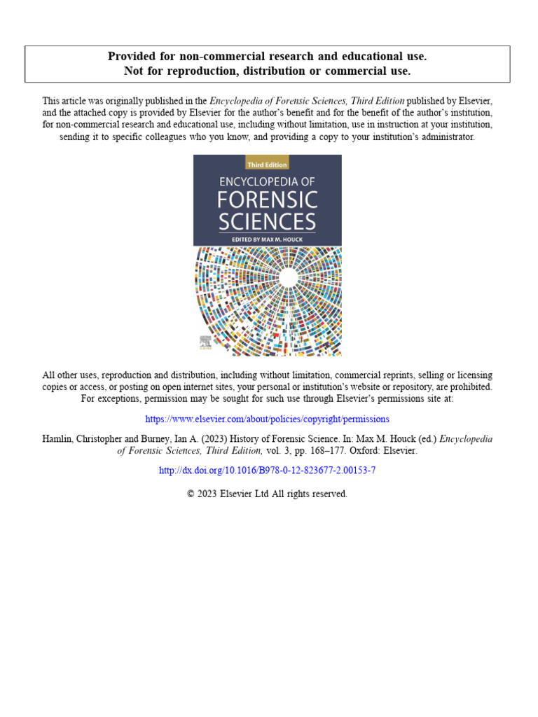 History of Forensic Science | PDF | Daubert Standard | Forensic Science