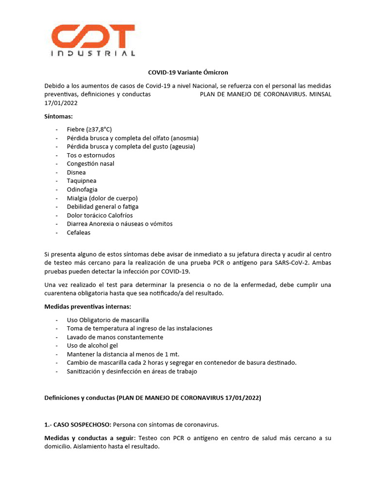 Charla Medidas Preventivas Covid - 19 | PDF | Causas de la muerte ...