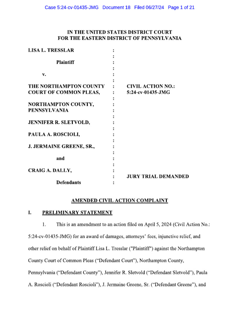 Tresslar amended complaint pdf