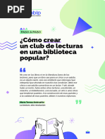 Cómo organizar un club de lectura exitoso | PDF | Experiencia | Aprendizaje
