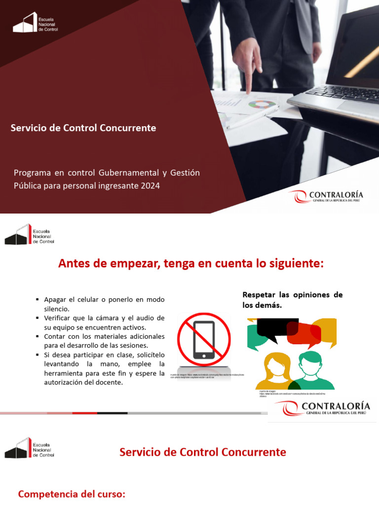 Control Concurrente en Gestión Pública 2024 | PDF | Planificación ...