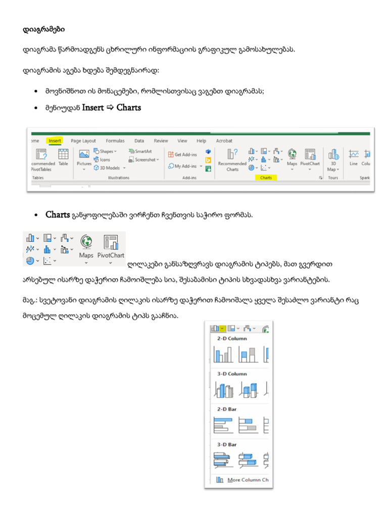 Insert Charts | PDF