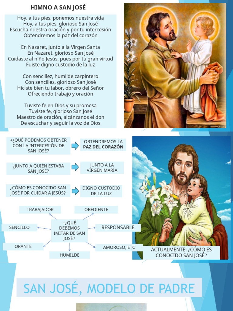 San José: Modelo de Padre y Oración | PDF | San José | María, madre de ...