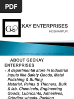 Hoshiarpur: GEEKAY ENTERPRISES, 2 Aggarwal Bhawan, Hariana Road, HOSHIARPUR