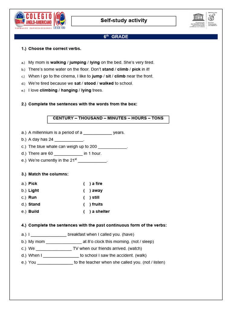 6th Grade Pdf Linguistics