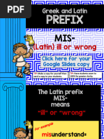 Words From Mis Root Breakdown | PDF