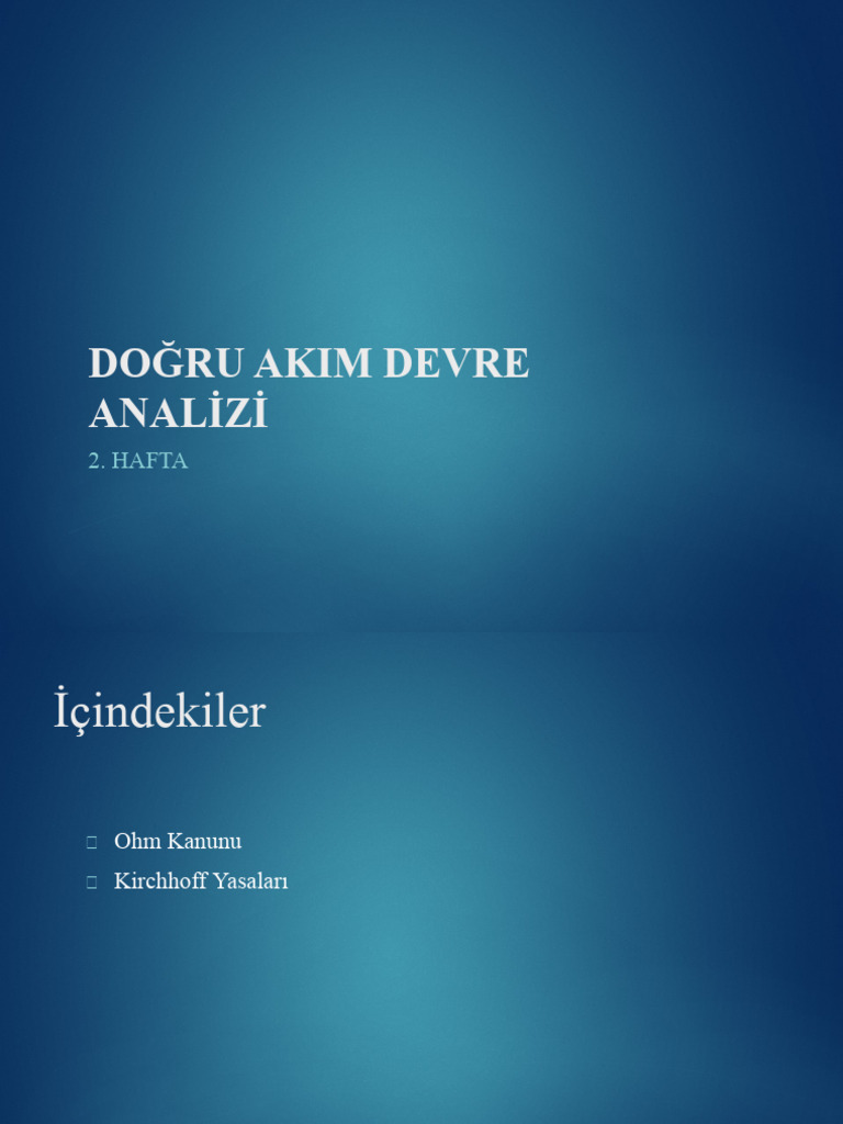 2 Hafta | PDF