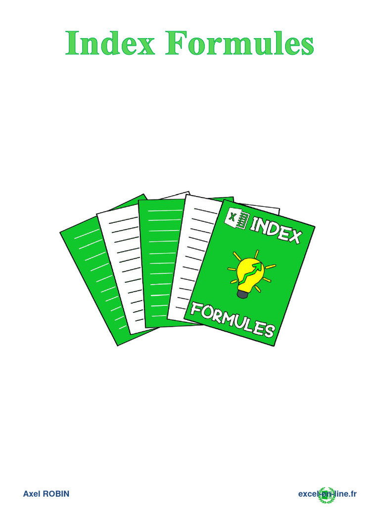 Index Formules Extrait | PDF | Microsoft Excel | Matrice (Mathématiques)
