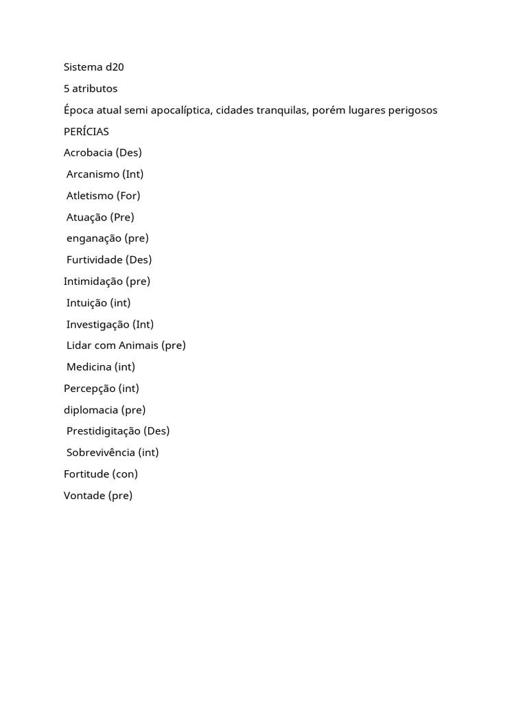 Sistema d20: Classes e Raças em Ação | PDF | Direito
