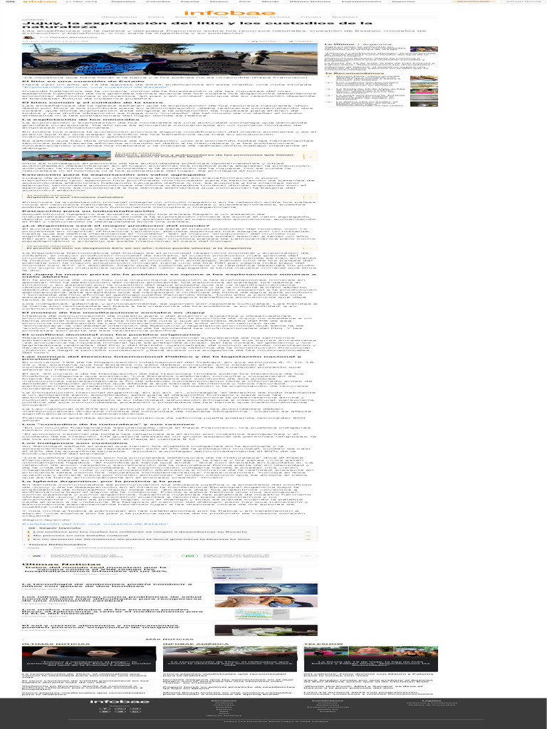 Litio en Argentina: Desafíos y Oportunidades | PDF | Minería