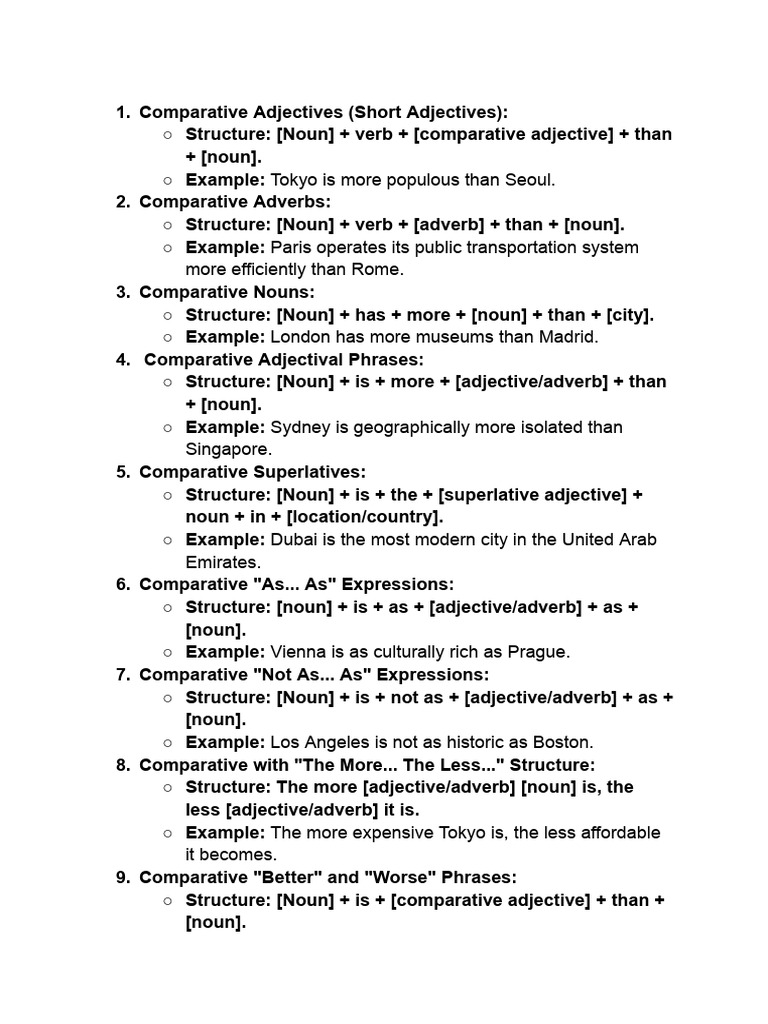 Comparative structures | Download Free PDF | Adjective | Adverb