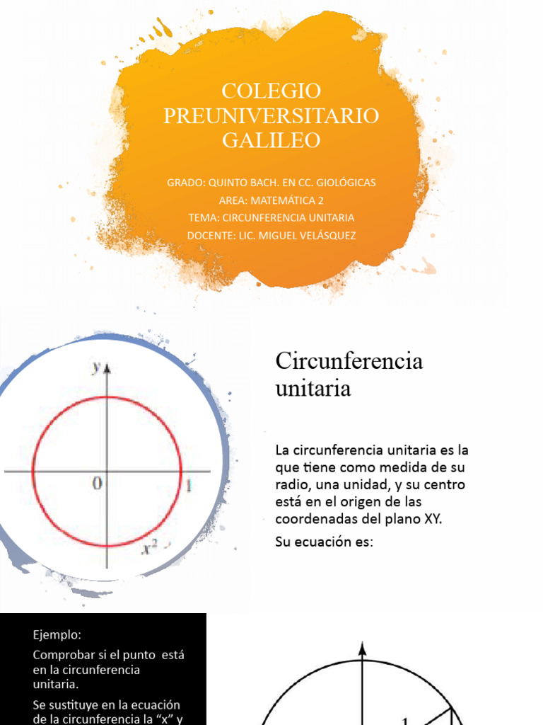 Circunferencia Unitaria y Puntos Terminales | PDF | Métodos y ...