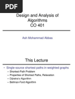 Design and Analysis of Algorithms CO 401: Ash Mohammad Abbas