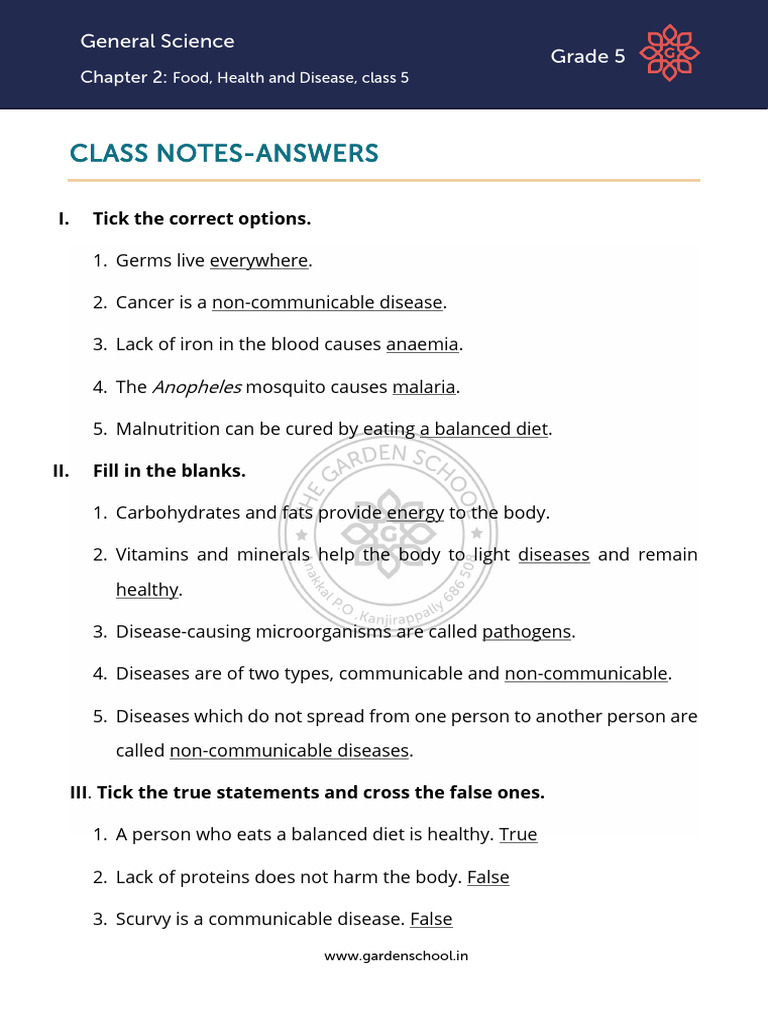 AK CN Grade+5 General+Science Chapter+2 Class+5 | PDF | Foods | Healthy ...