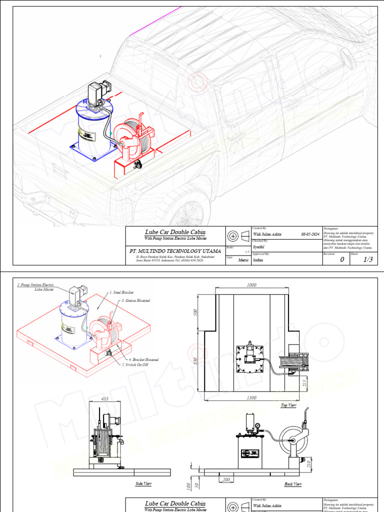 Lube Car Double Cabin Design Overview | PDF