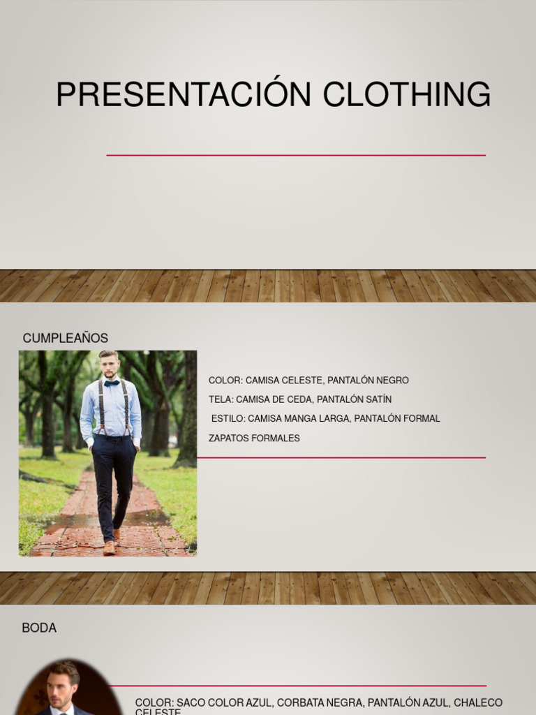 Presentación Clothing | PDF