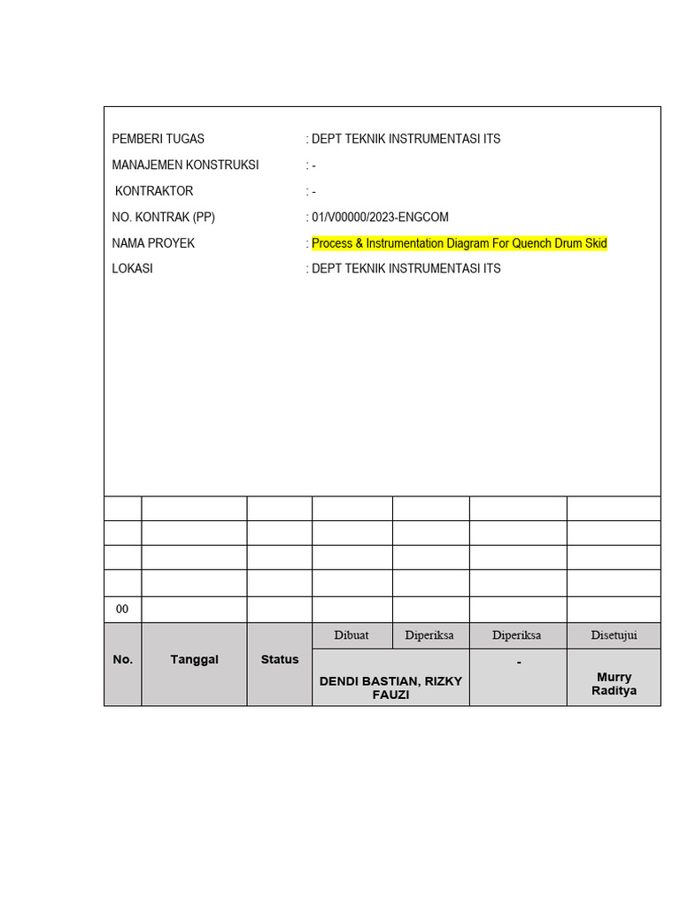Prosedur P&ID untuk Separator Plant | PDF
