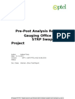 Pre - Post Analysis Report of Gauging Office