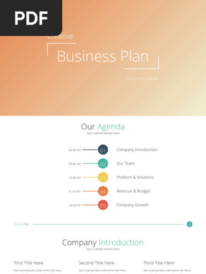 Business Plan Template and Graphic - GreenOrange