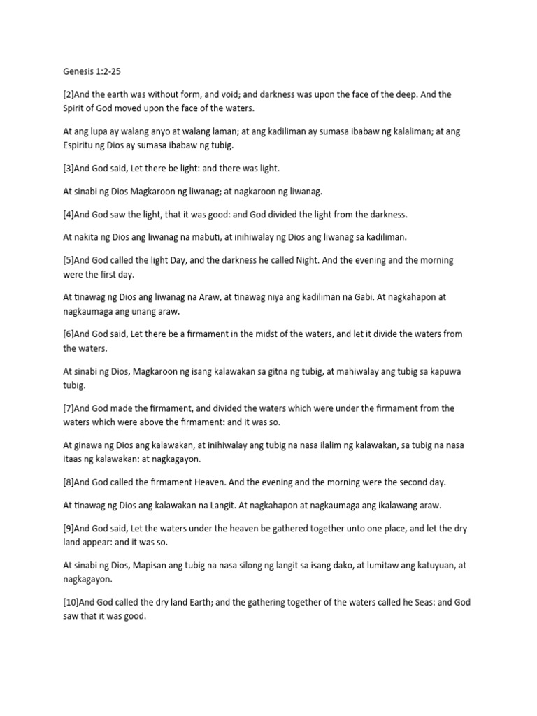 Genesis 1 2 25 wps office pdf genesis creation narrative