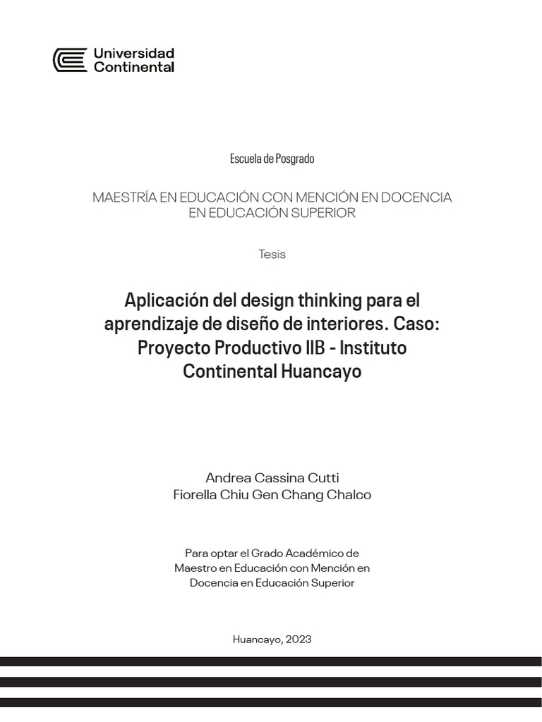 IV MEMDES MGRD TE Cassina Chang 2023 | PDF | Etapas educativas | Academia