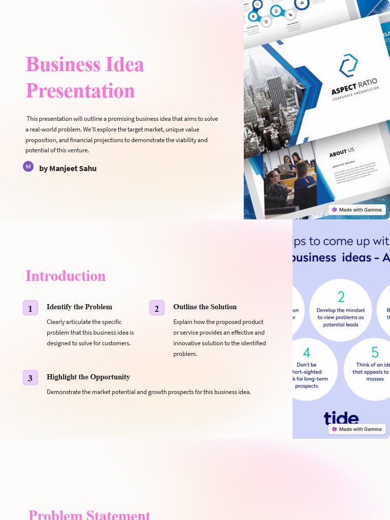 Business Idea Presentation | PDF | Market Segmentation | Competitive ...