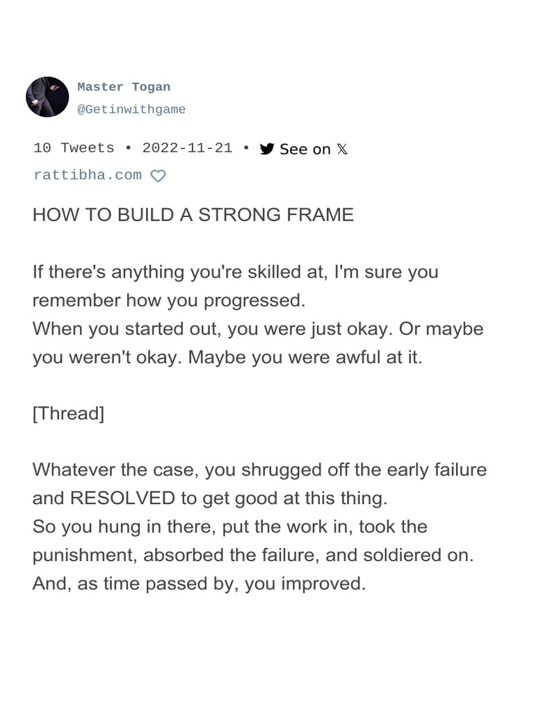 How - To - Build - A - Thread - by - Getinwithgame - Nov 21, 22 - From ...
