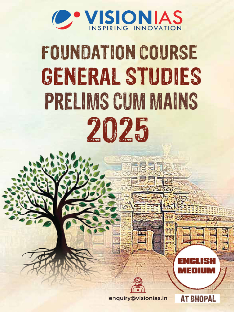 UPSC CSE Foundation Course 2025 Bhopal | PDF