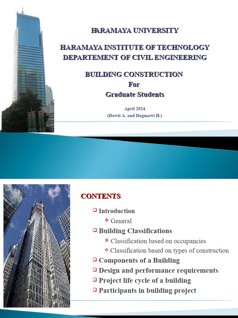 Building Construction Overview for Students | PDF | Roof | Structural Load