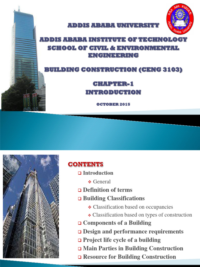 Building Construction Overview and Classifications | PDF | Structural ...