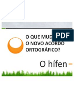 acordo ortografico regra nº 3 hífen