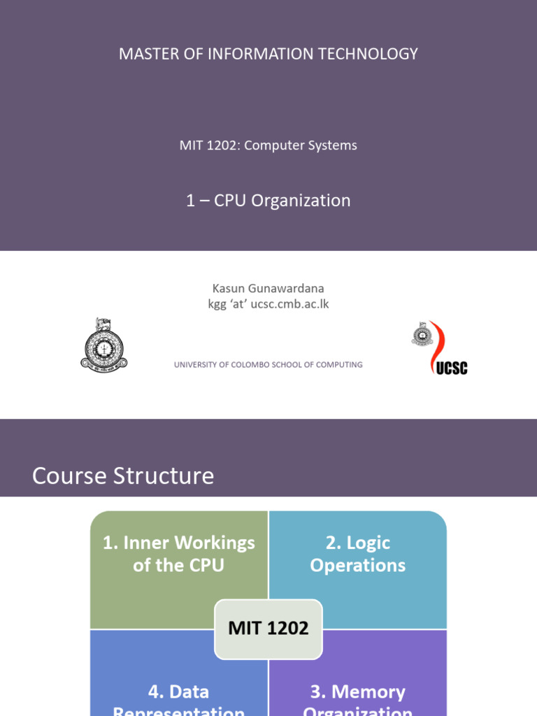 Master of information technology 1 cpu organization pdf central