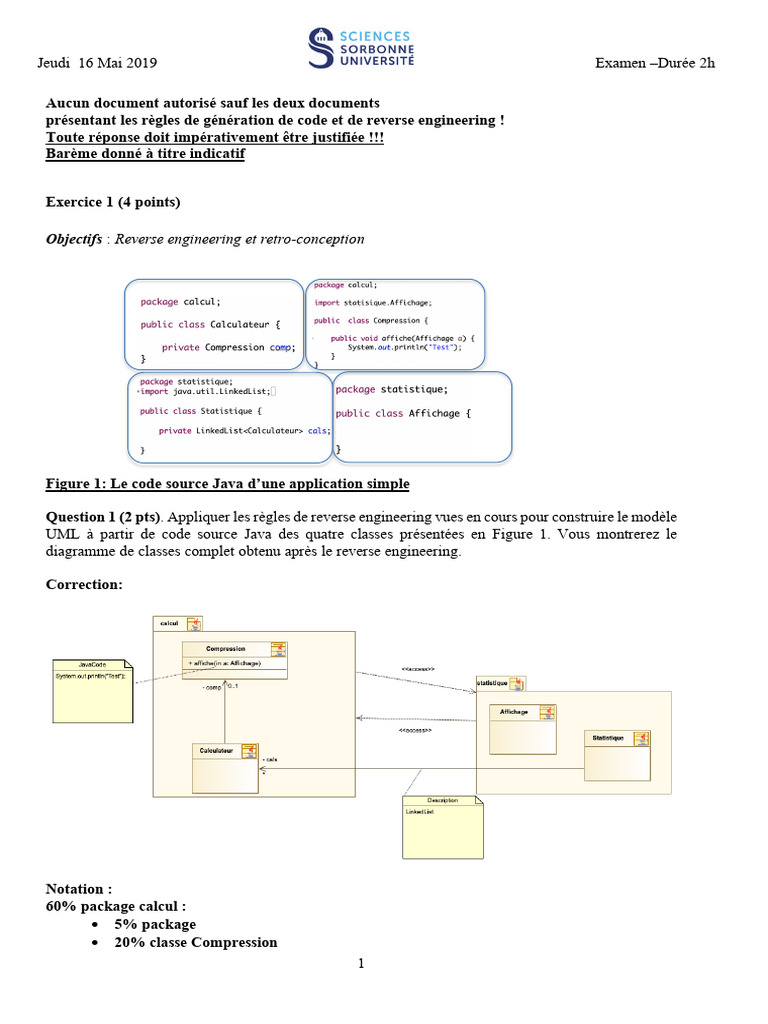 Examen de Reverse Engineering et Design Patterns | PDF | Application ...