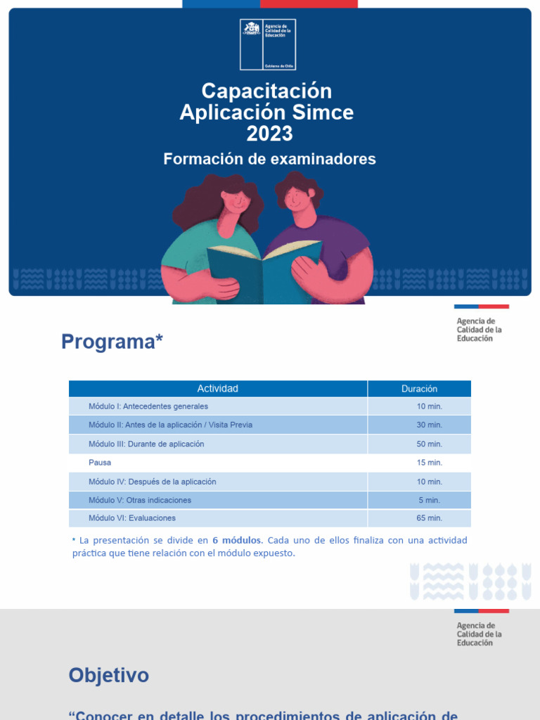 Capacitación Simce Regular 2023 | PDF | Cuestionario | Maestros