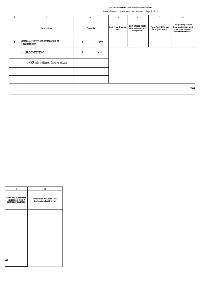 Quotation airconditioner download free pdf printer computing
