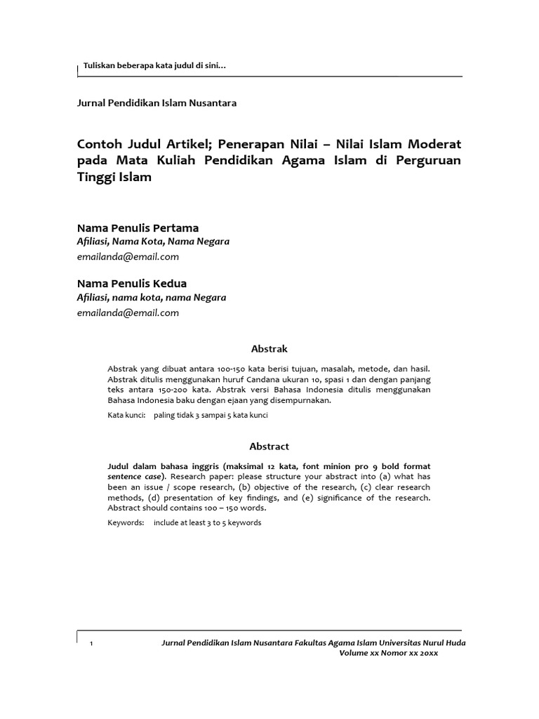 Template Jurnal JUPIN | PDF
