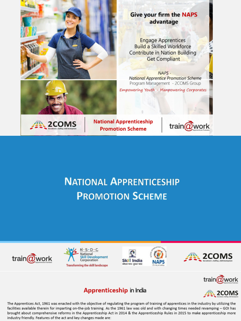 National Apprenticeship Promotion Scheme Overview | PDF ...