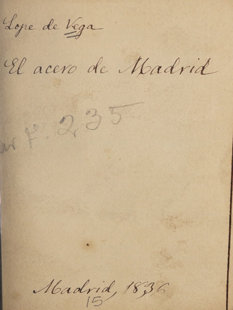 El Acero de Madrid PDF Amor