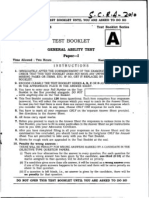 UPSC SCRA General Ability Test 2010 Paper