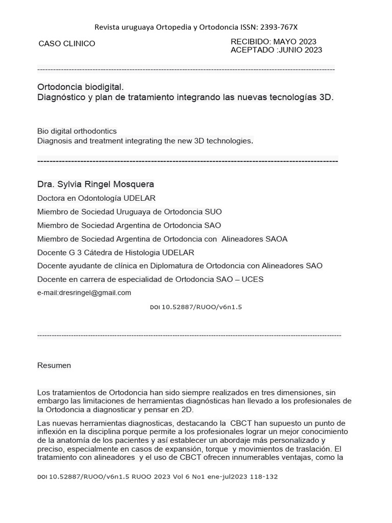 Ortodoncia+Biodigital.+Case+Report Compressed+ | PDF | Ortodoncia | Diente