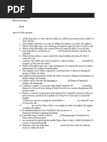 Home Economics Jss3 Mock