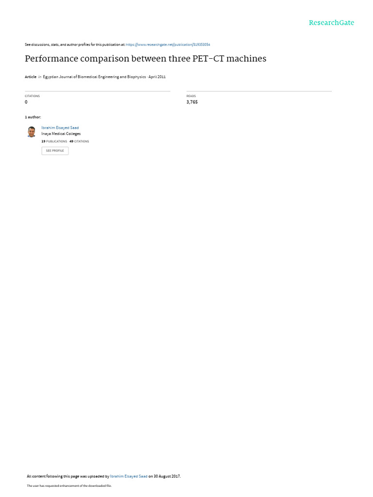 6 PET CTcomparison | PDF | Ct Scan | Positron Emission Tomography