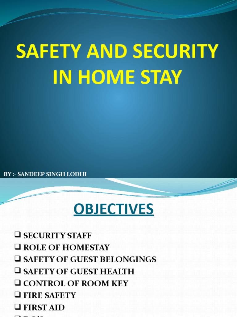 Homestay Safety and Security Guidelines | PDF | Public Safety | Safety