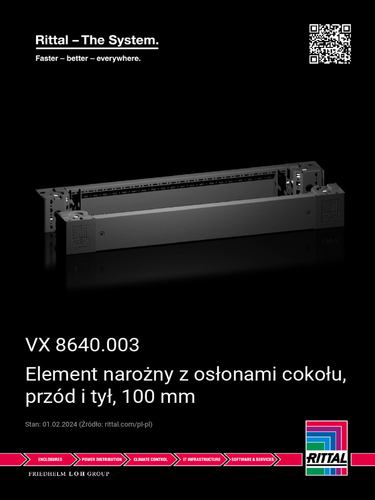 49 8640003-Element Narożny Z Osłonami Cokołu, Przód I Tył, 100 Mm ...