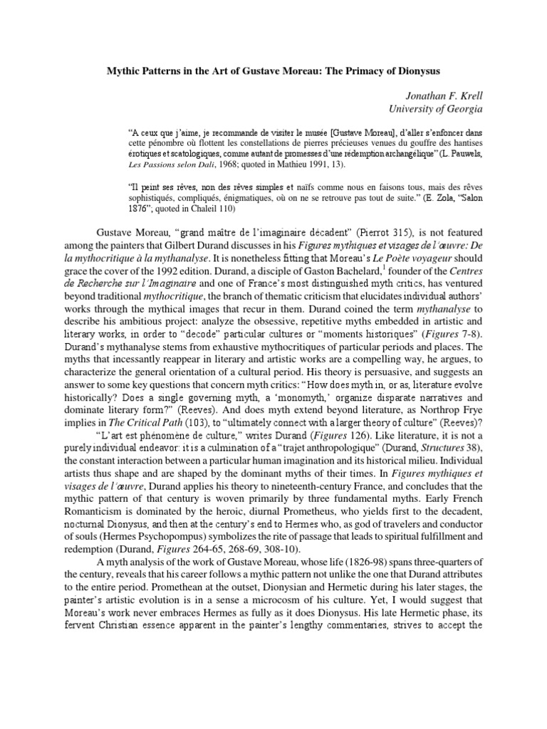 Gustave Moreau Prometheus Mythology Free 30day