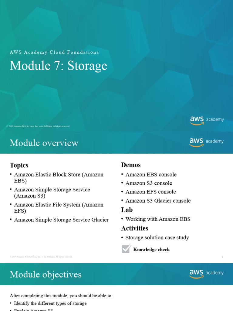 AWS Storage Solutions Overview | PDF | Amazon Web Services | Computer ...